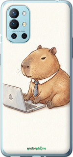2D пластиковый чехол 'Funny Capybara CEO Working' для OnePlus 9R изображение 2