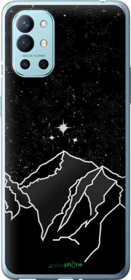 2D пластиковый чехол Минималистический горный пейзаж для OnePlus 9R - 6438t-2326 изображение 