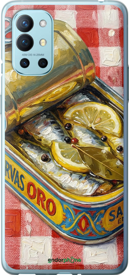2D пластиковый чехол Vintage Sardine Tin Phone для OnePlus 9R - 6772t-2326 изображение 