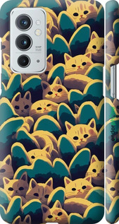 3D пластиковый матовый чехол С изображением кошек для OnePlus 9RT - 6429m-2520 изображение 