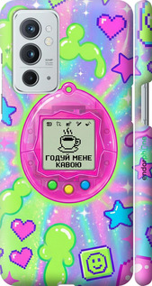 3D пластиковый матовый чехол Y2K Aesthetic Retro Pet: Годуй мене кавою для OnePlus 9RT - 6784m-2520 изображение 