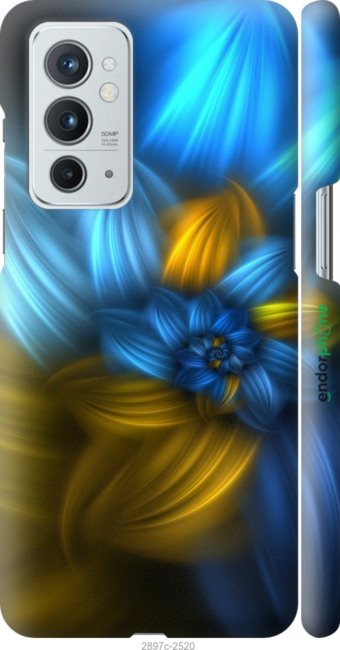 

3D пластиковий матовий чохол "Візерунок 46" для OnePlus 9RT, Синій