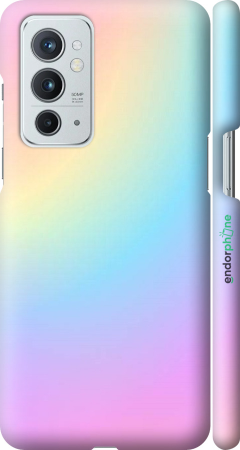 

3D пластиковий матовий чохол "Веселка 2" для OnePlus 9RT, Рожевий