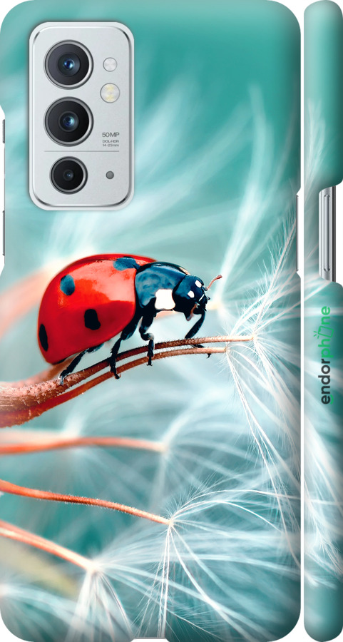 3D пластиковый матовый чехол Божья коровка для OnePlus 9RT - 6049m-2520 изображение 