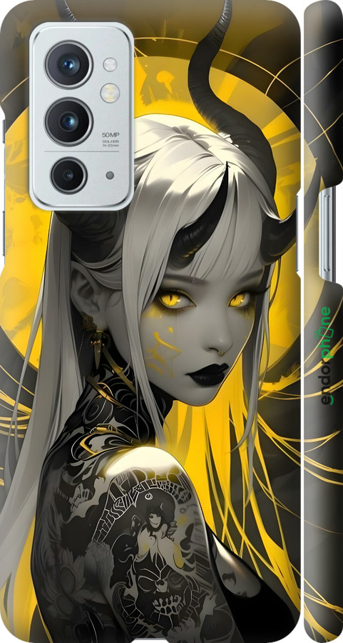 3D пластиковий матовий чехол Аніме демон 2 для OnePlus 9RT - 6309m-2520 изображение 