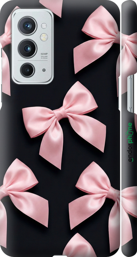 3D пластиковый матовый чехол Coquette Ribbons Dark Coquette для OnePlus 9RT - 6767m-2520 изображение 