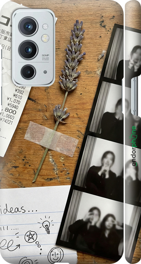 3D пластиковый матовый чехол Aesthetic Scrapbook Collage для OnePlus 9RT - 6773m-2520 изображение 