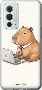 Силиконовый чехол Funny Capybara CEO Working для OnePlus 9RT - 6777u-2520 изображение 