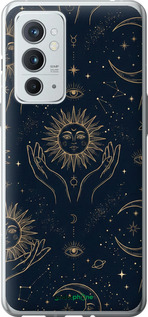 Силіконовий чехол Celestial Harmony: Sun & Moon Gold Mystic Pattern для OnePlus 9RT - 6778u-2520 изображение 