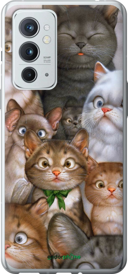 

Силіконовий чохол "Коти" для OnePlus 9RT