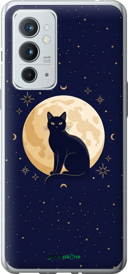 Силиконовый чехол Cute Cat Celestial/Witchy для OnePlus 9RT - 6787u-2520 изображение 
