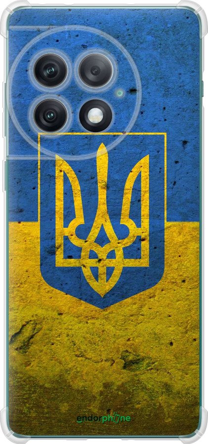 Силикон с усиленными углами чехол Флаг и герб Украины 2 для OnePlus Ace 2 Pro - 378sp-3211 изображение 