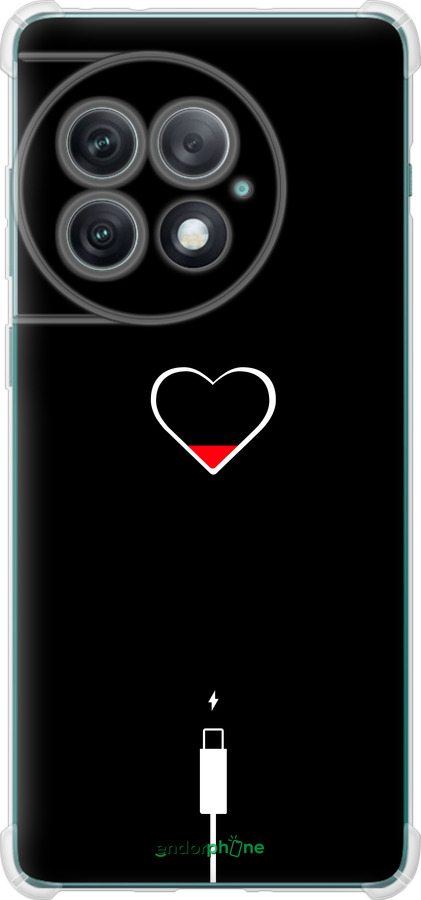 Силикон с усиленными углами чехол Подзарядка сердца для OnePlus Ace 2 Pro - 4274sp-3211 изображение 