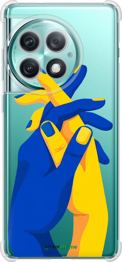 Силикон с усиленными углами чехол Stand With Ukraine для OnePlus Ace 2 Pro - 5255sp-3211 изображение 
