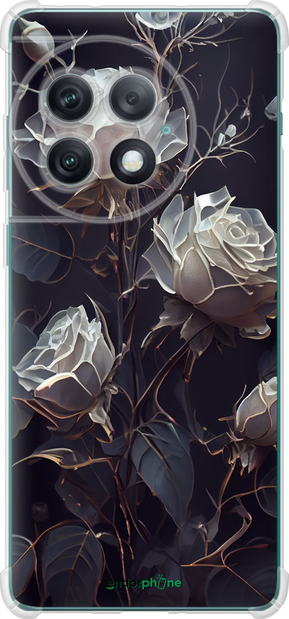 Силикон с усиленными углами чехол Розы 2 для OnePlus Ace 2 Pro - 5550sp-3211 изображение 
