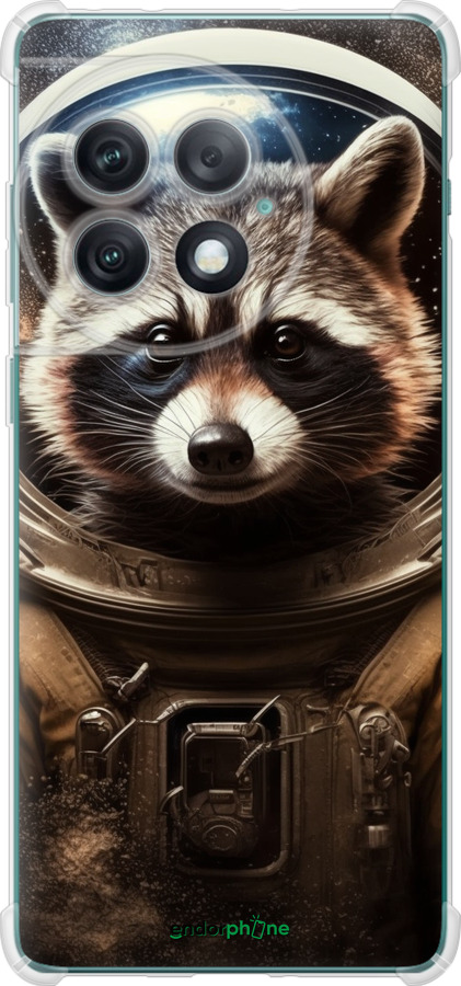 Силикон с усиленными углами чехол Raccoon austronaut для OnePlus Ace 2 Pro - 5581sp-3211 изображение 