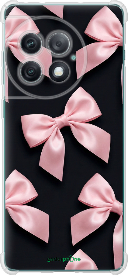 Силикон с усиленными углами чехол Coquette Ribbons Dark Coquette для OnePlus Ace 2 Pro - 6767sp-3211 изображение 