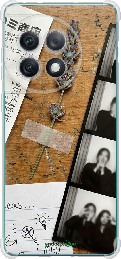 Силикон с усиленными углами чехол Aesthetic Scrapbook Collage для OnePlus Ace 2 Pro - 6773sp-3211 изображение 