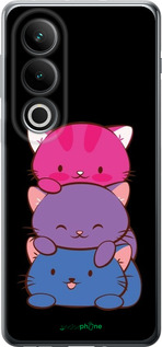 Силиконовый чехол Милые кошки для OnePlus ACE 3V - 6518u-3681 изображение 