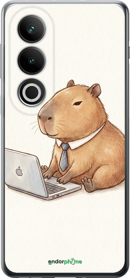 Силиконовый чехол Funny Capybara CEO Working для OnePlus ACE 3V - 6777u-3681 изображение 