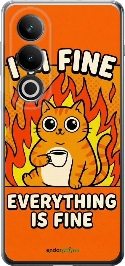 Силиконовый чехол Funny Cat для OnePlus ACE 3V - 6786u-3681 изображение 