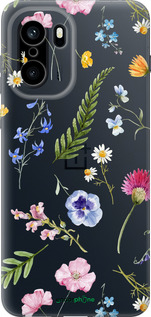 Силиконовый чехол Цветочный фон v2 для OnePlus 15R 5G - 5472u-4241 изображение 