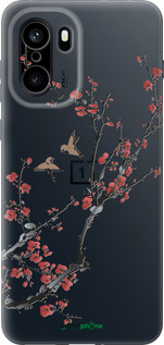 Силиконовый чехол Сакура v2 для OnePlus Ace 6T - 5538u-4240 изображение 