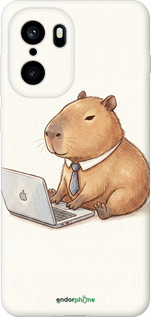 Силиконовый чехол Funny Capybara CEO Working для OnePlus Ace 6 - 6777u-4217 изображение 
