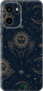 Силиконовый чехол Celestial Harmony: Sun & Moon Gold Mystic Pattern для OnePlus Ace 6 - 6778u-4217 изображение 