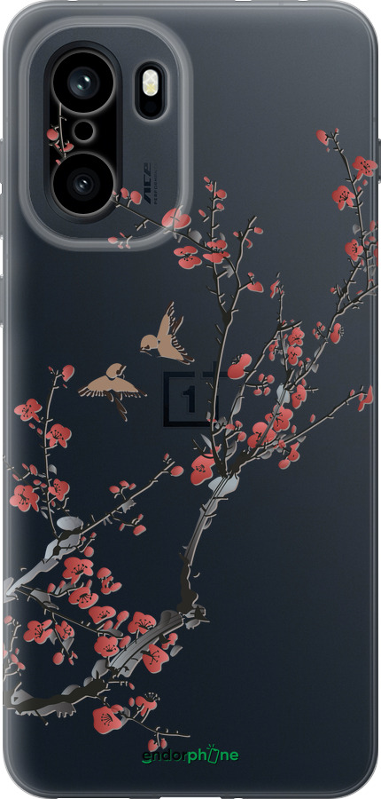 Силиконовый чехол Сакура v2 для OnePlus Ace 6T - 5538u-4240 изображение 
