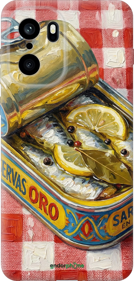 Силиконовый чехол Vintage Sardine Tin Phone для OnePlus Ace 6 - 6772u-4217 изображение 