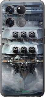 Силиконовый чехол Линкор, world of tanks, wargaming, военный корабль для OnePlus Ace Racing - 6453u-2955 изображение 