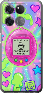 Силіконовий чехол Y2K Aesthetic Retro Pet: Годуй мене кавою для OnePlus Ace Racing - 6784u-2955 изображение 