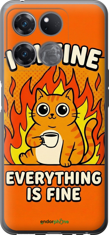 Силіконовий чехол Funny Cat для OnePlus Ace Racing - 6786u-2955 изображение 