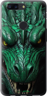 Силиконовый чехол Зелёный дракон v2 для OnePlus 5T - 5817u-1352 изображение 