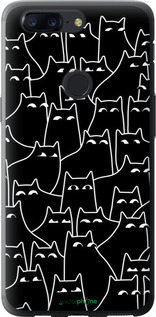 Силиконовый чехол С изображением кошек для OnePlus 5T - 6470u-1352 изображение 