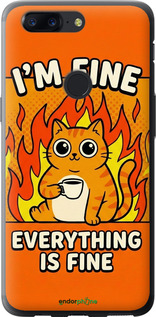 Силіконовий чехол Funny Cat для OnePlus 5T - 6786u-1352 изображение 