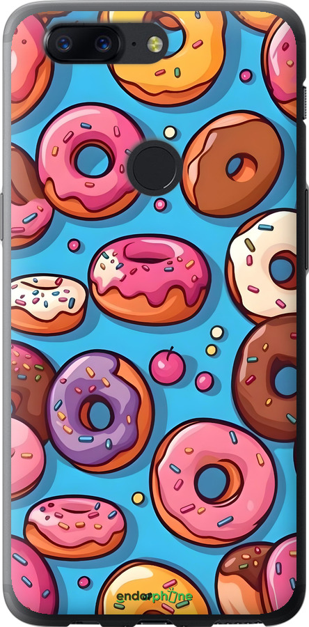 Силіконовий чехол Пончики для OnePlus 5T - 6318u-1352 изображение 