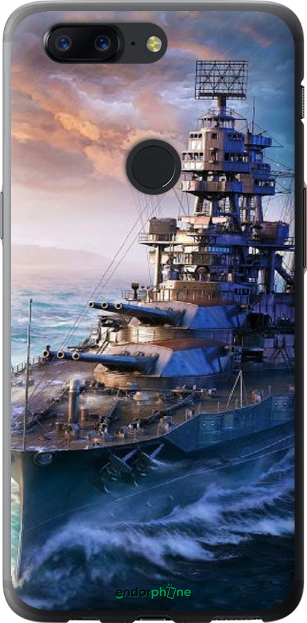 Силіконовий чехол Військовий корабель, world of tanks, wargaming для OnePlus 5T - 6461u-1352 изображение 