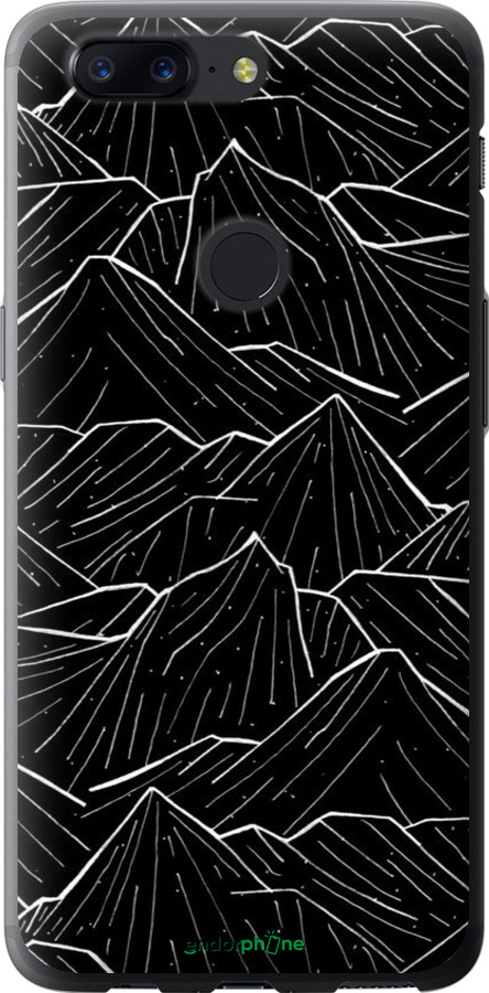 Силиконовый чехол С изображением Темных гор для OnePlus 5T - 6489u-1352 изображение 
