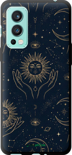 TPU чехол Celestial Harmony: Sun & Moon Gold Mystic Pattern для OnePlus Nord 2 - 6778b-2468 изображение 