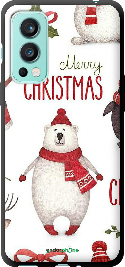 TPU чехол Merry Christmas для OnePlus Nord 2 - 4106b-2468 изображение 