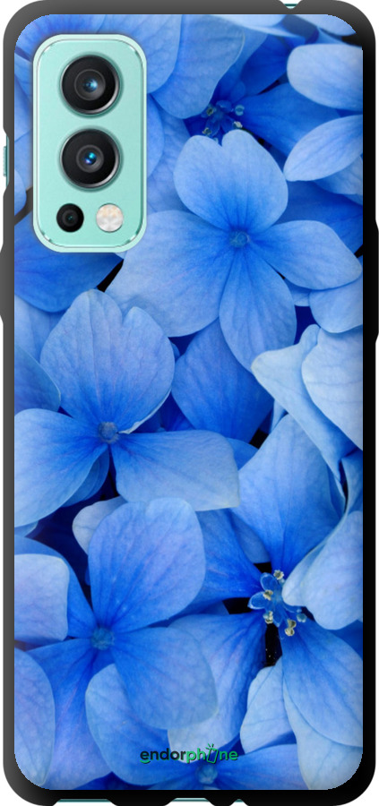 TPU чехол Синие цветы для OnePlus Nord 2 - 526b-2468 изображение 
