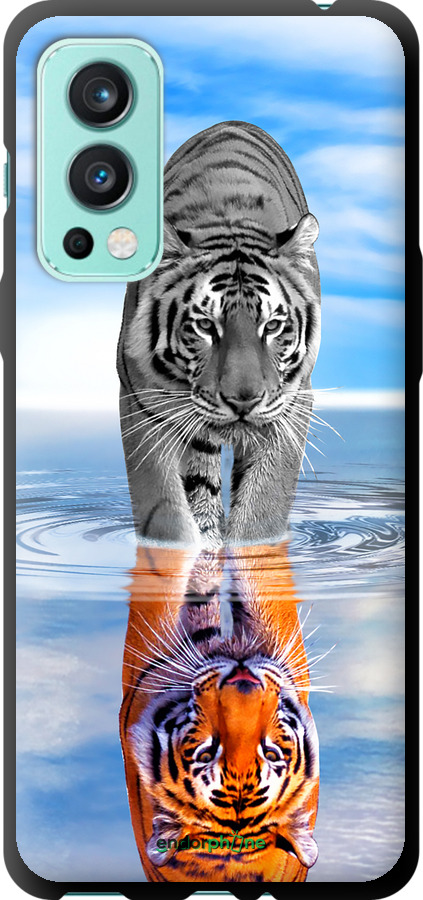 TPU чехол Тигр для OnePlus Nord 2 - 6016b-2468 изображение 