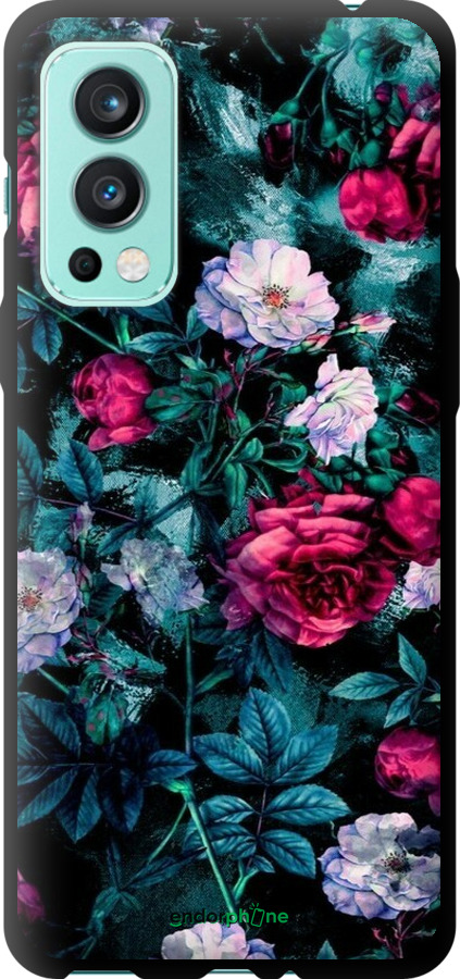TPU чехол Сад та троянди для OnePlus Nord 2 - 6483b-2468 изображение 