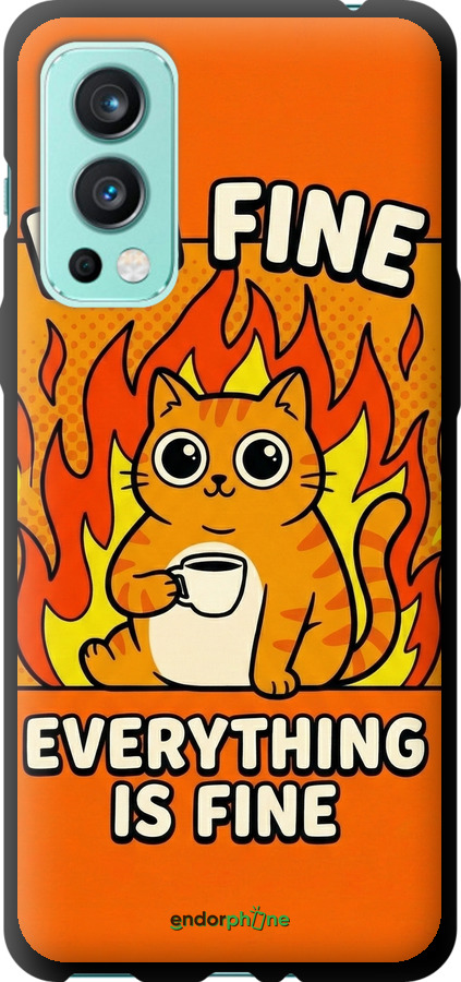 TPU чехол Funny Cat для OnePlus Nord 2 - 6786b-2468 изображение 