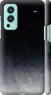 3D пластиковый матовый чехол Сині хмари, Синій місяць для OnePlus Nord 2 - 6396m-2468 изображение 
