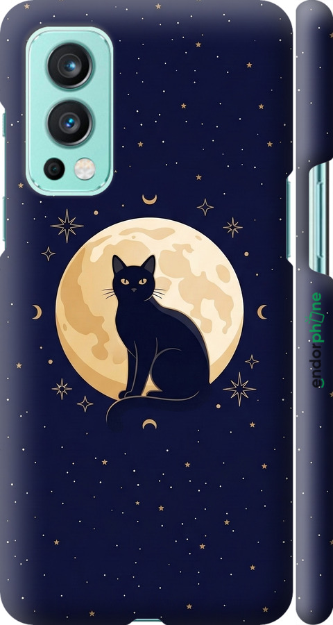 3D пластиковый матовый чехол Cute Cat Celestial/Witchy для OnePlus Nord 2 - 6787m-2468 изображение 