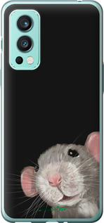 Силиконовый чехол The Peeking Rat для OnePlus Nord 2 - 6442u-2468 изображение 