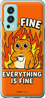 Силиконовый чехол Funny Cat для OnePlus Nord 2 - 6786u-2468 изображение 